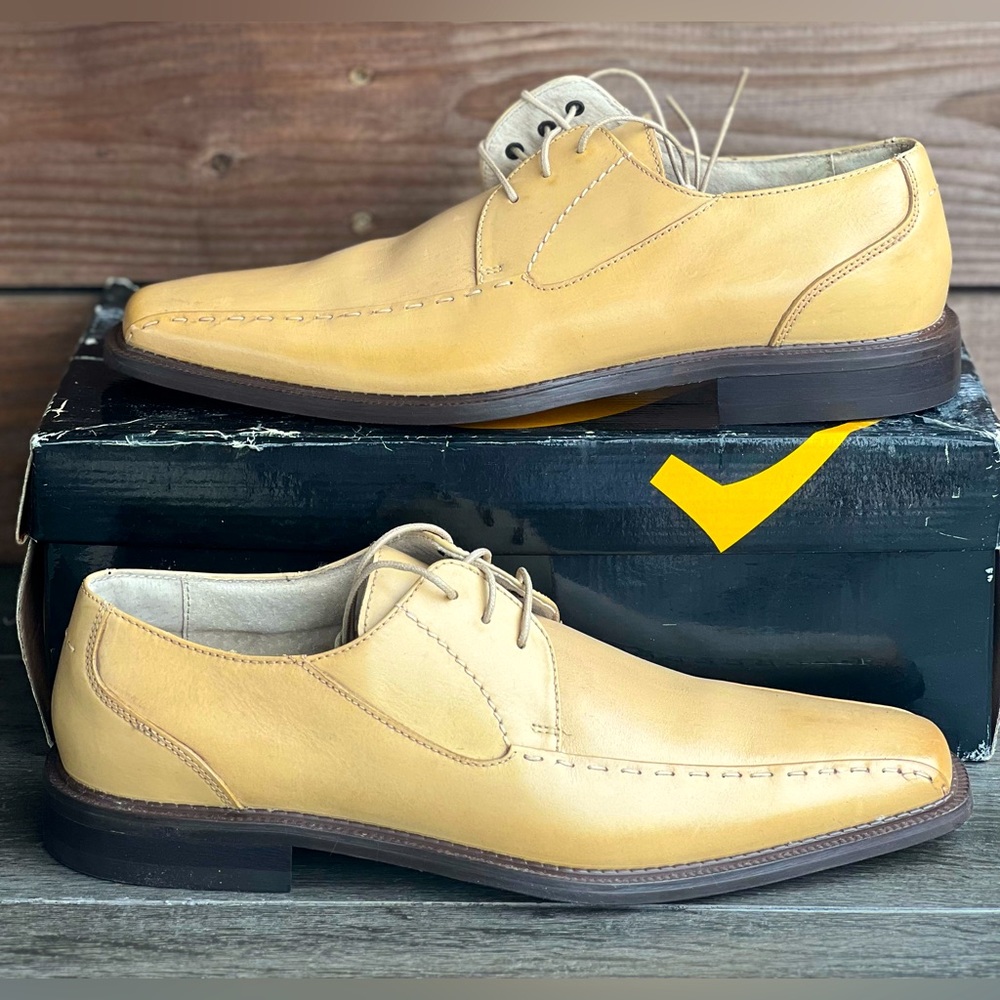 Stacy Adams Leather Tan Dress shoes 10 men